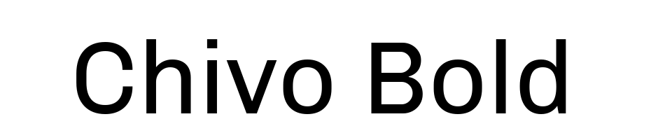 Chivo Bold Font Download Free