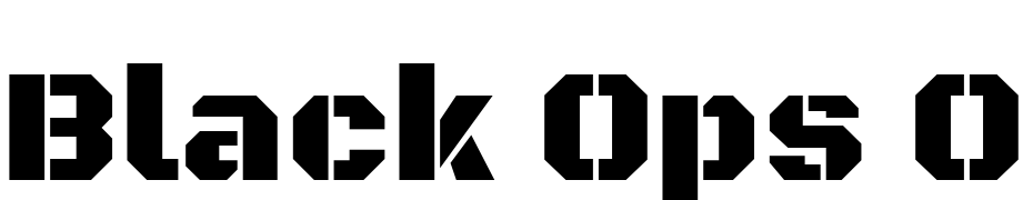 Black Ops One Regular Font Download Free