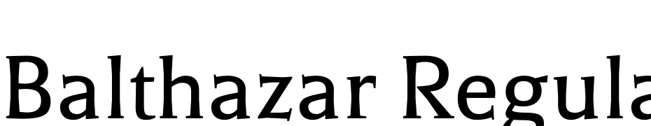 Balthazar Regular Scarica Caratteri Gratis