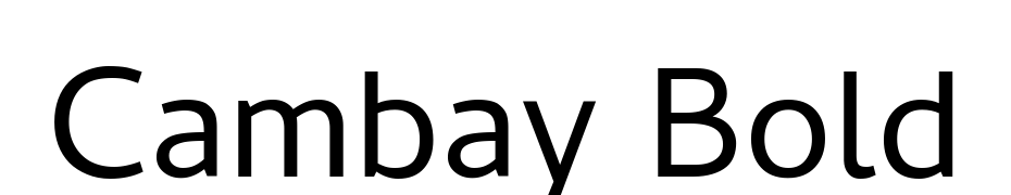 Cambay Bold Font Download Free