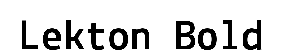 Lekton Bold Font Download Free