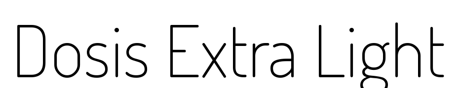 Dosis Extra Light Font Download Free
