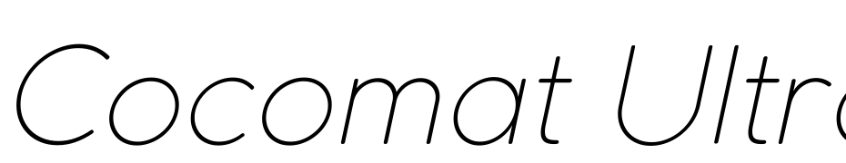 Cocomat Ultra Light Italic Scarica Caratteri Gratis