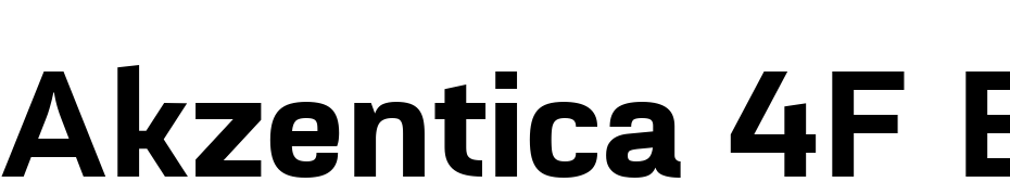 Akzentica 4F Bold Font Download Free