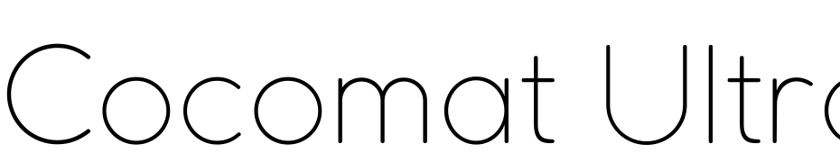 Cocomat Ultra Light Font Download Free