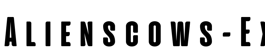 Aliens & Cows Extra Bold cкачати шрифт безкоштовно