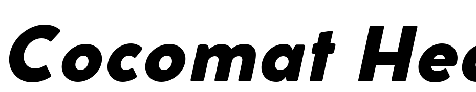Cocomat Heavy Italic Font Download Free