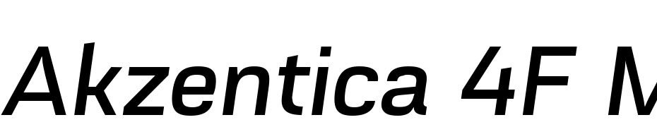 Akzentica 4F Medium Italic Yazı tipi ücretsiz indir