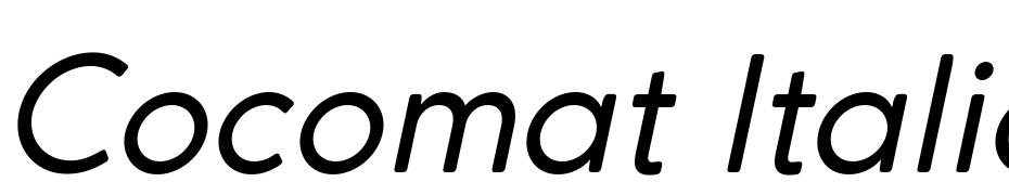 Cocomat Italic Font Download Free