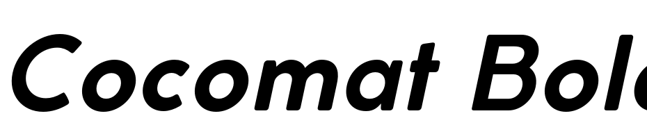 Cocomat Bold Italic Font Download Free