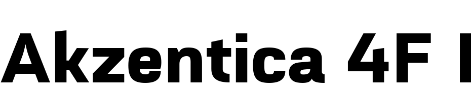 Akzentica 4F Extra Bold Font Download Free