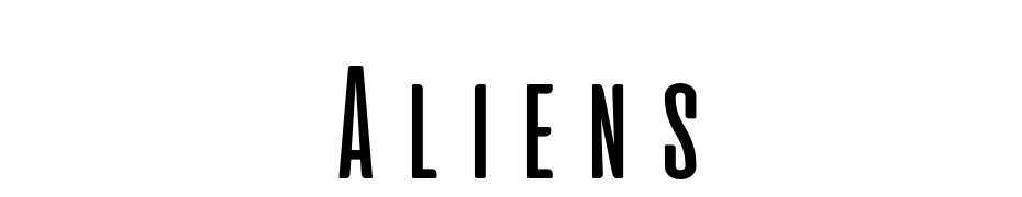 Aliens&cows Regular Font Download Free