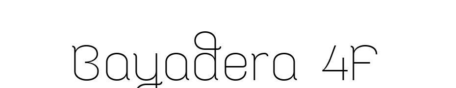 Bayadera 4F Fuente Descargar Gratis
