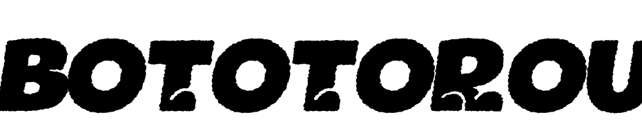 BOTOTOROUGHITALIC Scarica Caratteri Gratis
