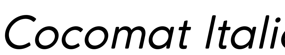 Cocomat Italic Font Download Free