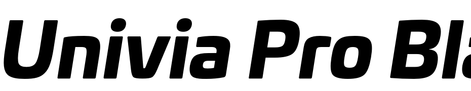 Univia Pro Black Italic Schrift Herunterladen Kostenlos