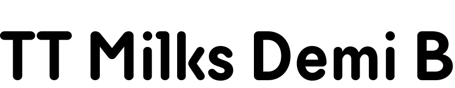 TT Milks Demi Bold Font Download Free