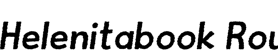 Helenitabook Rough Italic Font Download Free