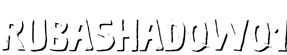 RUBASHADOWO1 Font Download Free
