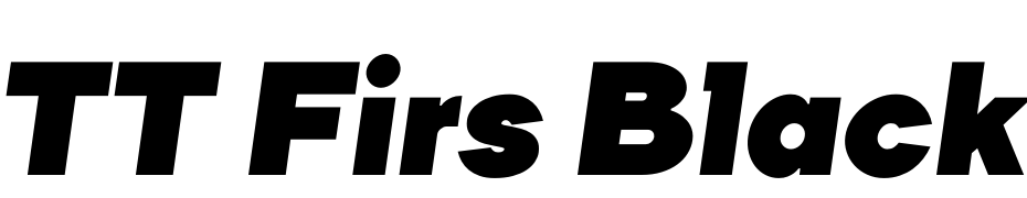 TT Firs Black Italic Yazı tipi ücretsiz indir