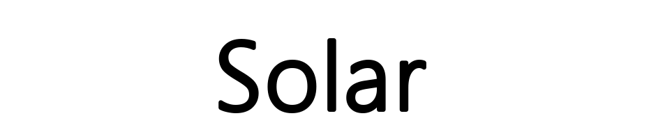 Solar Font Download Free