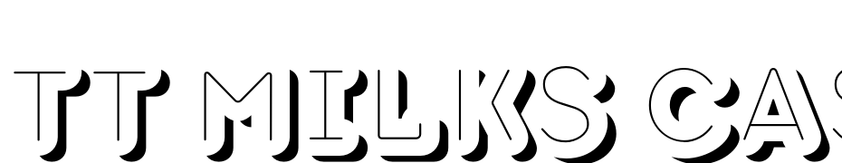 TT Milks Casual Pie Inshadow Font Download Free