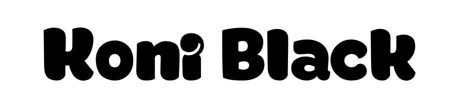 Koni Black Font Download Free