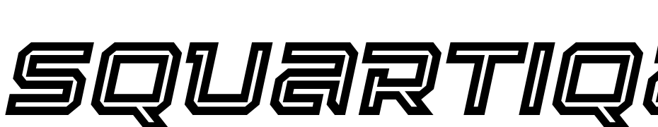 Squartiqa 4F Inline Italic Font Download Free
