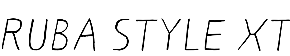 RUBA STYLE XTRA ITALIC Font Download Free