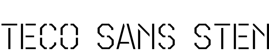 Teco Sans Stencil Thin Fuente Descargar Gratis