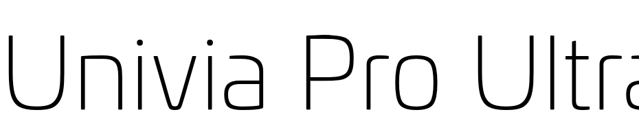 Univia Pro Ultra Light cкачати шрифт безкоштовно