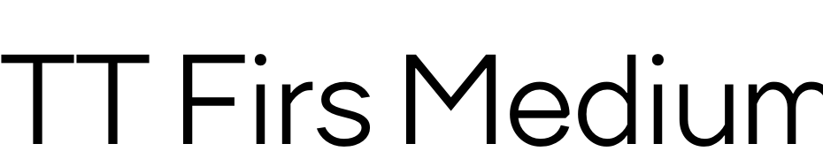 TT Firs Medium Font Download Free