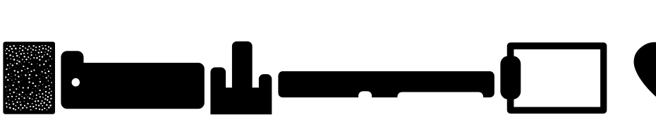 Forma Dingbat Three Scarica Caratteri Gratis
