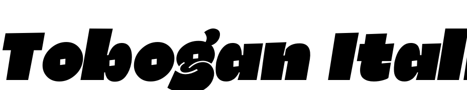 Tobogan Italic Fuente Descargar Gratis