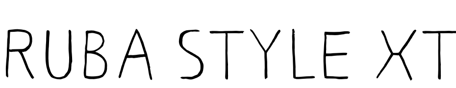 RUBA STYLE XTRA cкачати шрифт безкоштовно