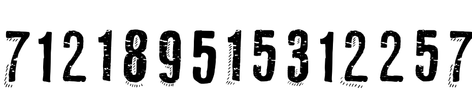 RUBASTYLENUMBERS Font Download Free