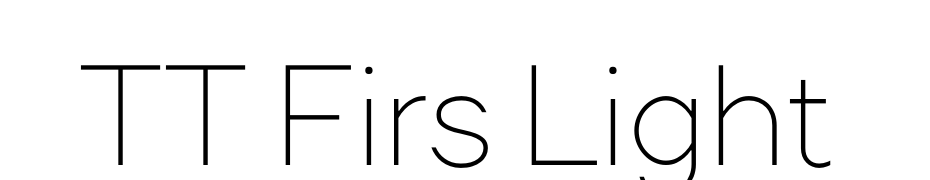 TT Firs Light Font Download Free