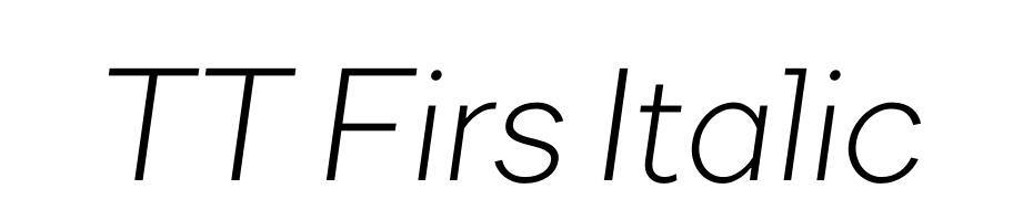 TT Firs Italic Font Download Free