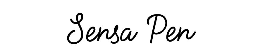 Sensa Pen Font Download Free