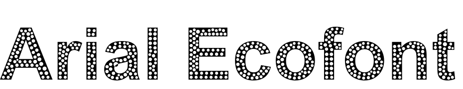 Arial Ecofont Bold cкачати шрифт безкоштовно