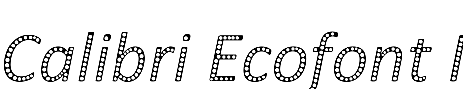 Calibri Ecofont Italic Fuente Descargar Gratis