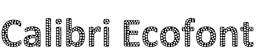 Calibri Ecofont Bold cкачати шрифт безкоштовно