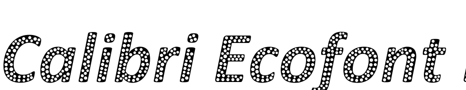 Calibri Ecofont Bold Italic Font Download Free