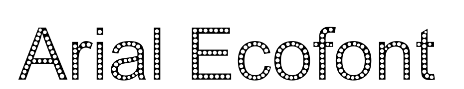 Arial Ecofont Schrift Herunterladen Kostenlos