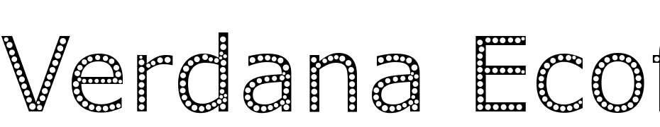Verdana Ecofont Fuente Descargar Gratis