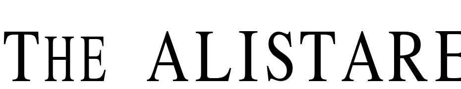 The_ALISTAREN Font Download Free