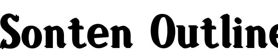 Sonten Outline Ground cкачати шрифт безкоштовно