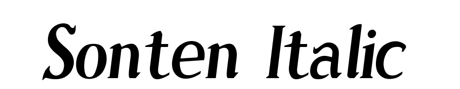 Sonten Italic Schrift Herunterladen Kostenlos