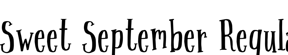 Sweet September Regular Font Download Free