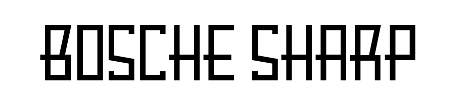 Bosche Sharp Font Download Free